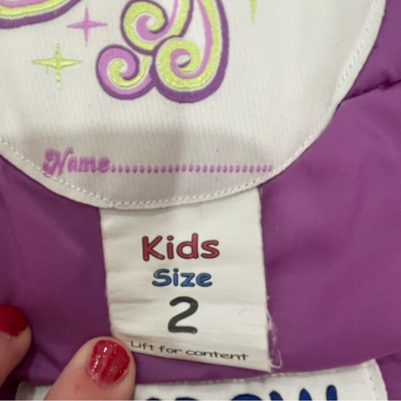 Obermeyer Toddler Winter Coat Girls Size 2 Flower Child Purple and Green. - Picture 10 of 14